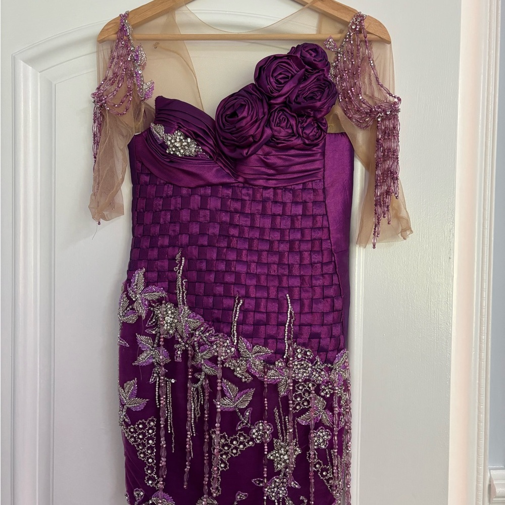 Elegant Purple Evening Dress